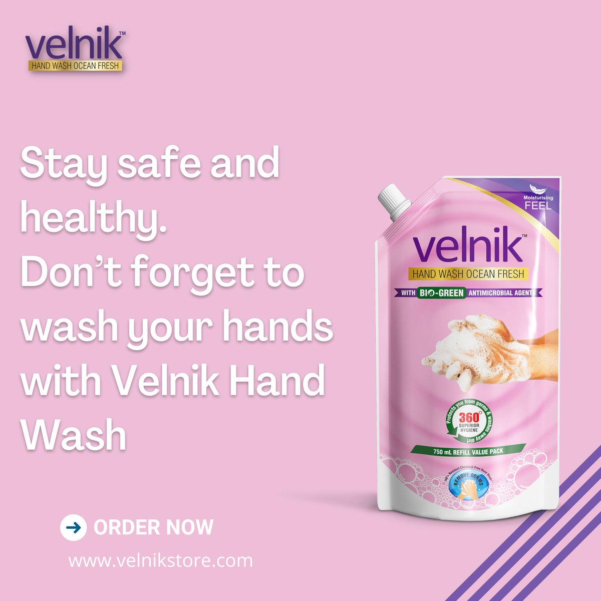 velnik_Indialtd's tweet photo. Stay Safe & Healthy With Velnik Handwash๐ง๐๐ป
#velnikhandwash #handwash #germs #KillGerms #killbacteria #skincare #healthy #hygiene #softhand #germscare #handcare #velnik #velnikindia https://t.co/bpYtQt7T8Y