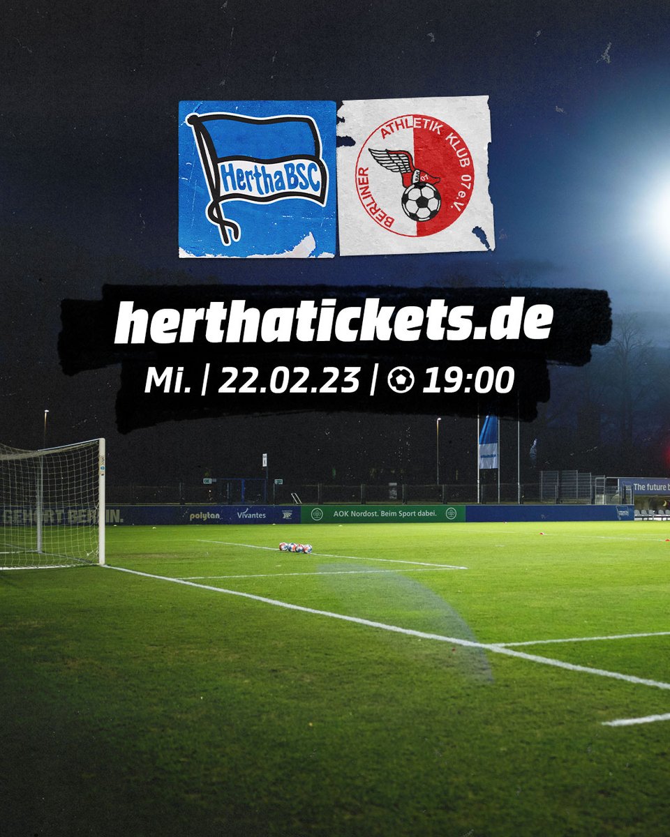 HerthaBubis's tweet photo. Nach den Siegen bei #VIKBSC und #BSCTEB ist unsere #BSCU23 heiß darauf, am Mittwoch (22.02.23, 19:00 Uhr) gegen den @BerlinerAK07 den Hauptstadt-Hattrick zu vollenden. 🔥 Sichert euch jetzt Tickets! 💙
ℹ️: https://t.co/glJI1AXl7P
💳: https://t.co/9l61pcEWqT
#BSCBAK #HaHoHe https://t.co/41pjMWEYT4
