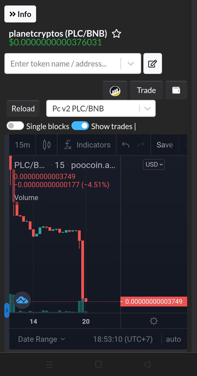 zhie_srii's tweet photo. Slow #PLC is better than no #PLC 💸
Its time for honest hardworking people to actually make a difference in the space
Not long now until we fly past ATH &amp; into price discovery
@planetcryptos1 
https://t.co/wN5WXJ8VoV
eat the dip
#PLC $PLC #bnb #bsc https://t.co/55j13M4c88