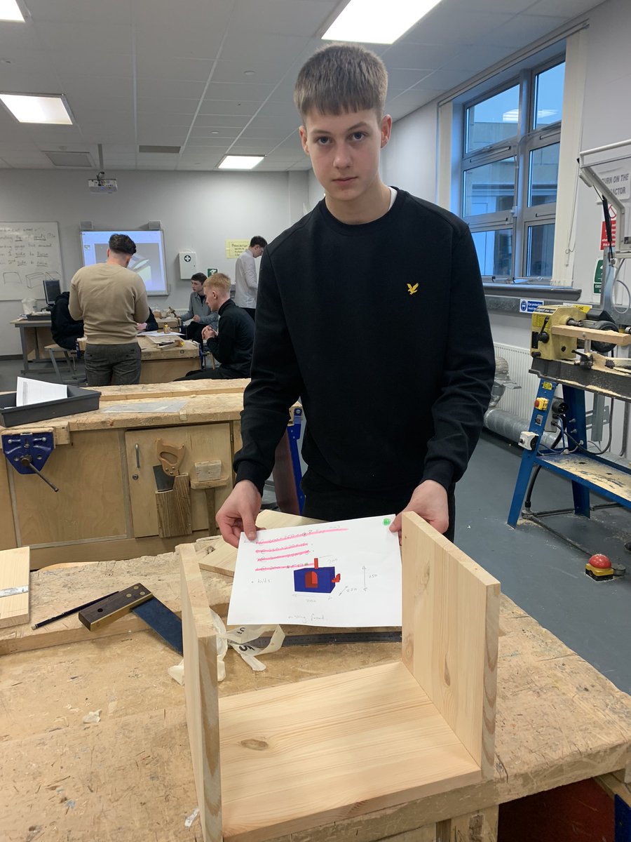 TechGreenwood's tweet photo. National 5 Design and Manufacture starting their assignment.  From a pile of wood to what? Check in later and see the progress.  @Greenwood_Acad https://t.co/2PqHfdnnEl