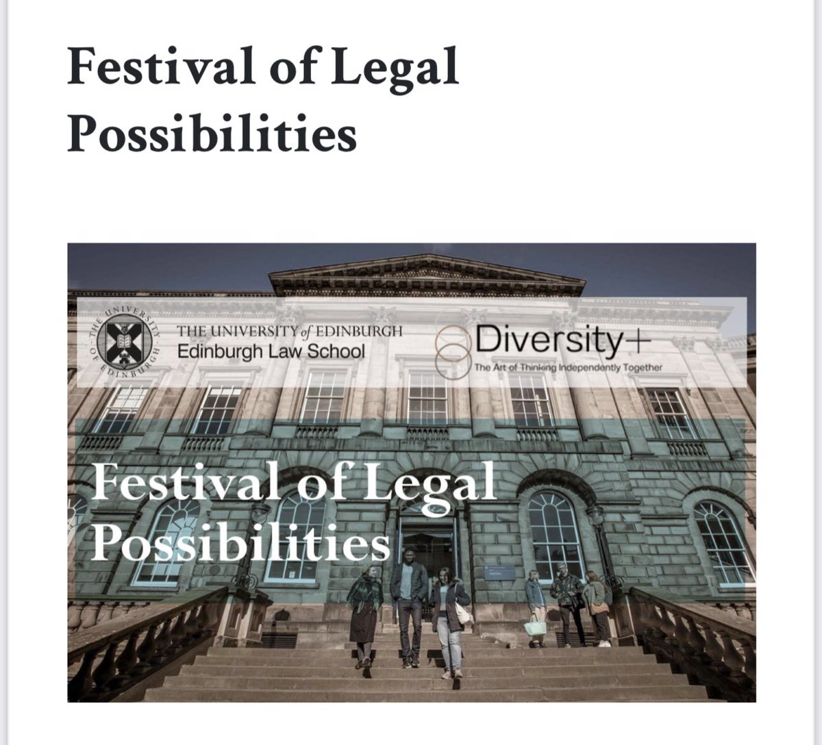 This 👇🏽 come learn and share experiences about diversity and inclusion in the Scottish legal sector. 9 sessions over 3 days with over 39 speakers from all backgrounds and careers #Diversity #intersectionality #inclusion #womeninlaw