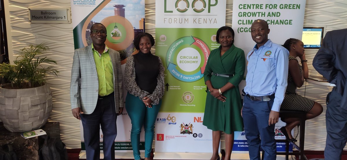 Sharing our Green&amp;circular innovations for Kenya companies: Circular Retrofitting for Sustainable Industrialization(GECKOCIR) project to CS, Environment, Climate Change &amp;Forestry, Hon Soipan Tuya at LOOP Forum Kenya @HonTuya <a href="/Environment_Ke/">Ministry of Environment, Climate Change & Forestry</a> <a href="/DiscoverJKUAT/">Discover JKUAT</a> <a href="/MajMunch/">Maj Munch Andersen</a> <a href="/WinnieNyonje/">Winnie Nyonje</a>