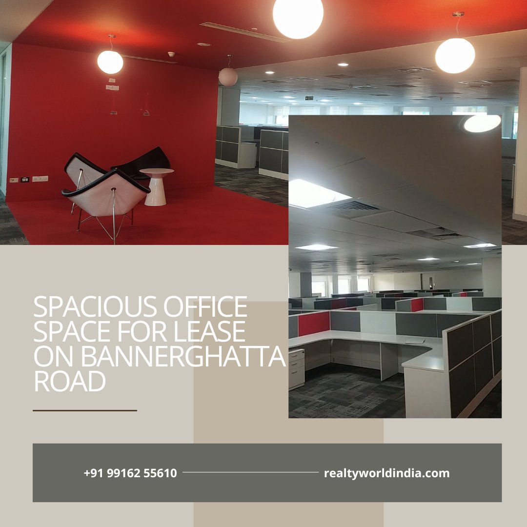 Are you looking for the perfect office space to take your business to new heights? 
#officeforlease #retailforlease #commerciallease #realtyworldindia #rentrealestate #rentcommercialproperty #bannerghattaroad #Bangalore #Bangalorerealestate #salarpuriainfinity #furnishedoffice