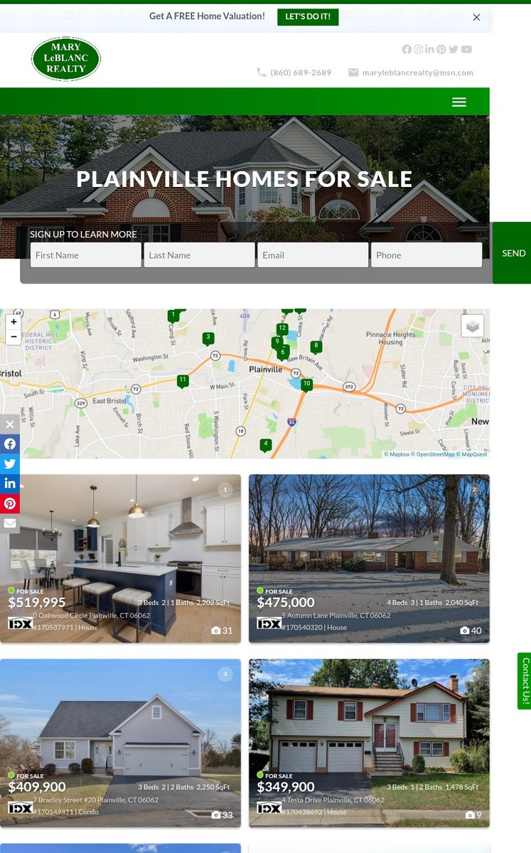 #Homes for Sale in #PlainvilleCt     Heres the current list of homes for Sale in Plainville , No log in . Call Mary Leblanc  Mary LeBlanc Realty  maryleblancrealty.com/plainville-hom…