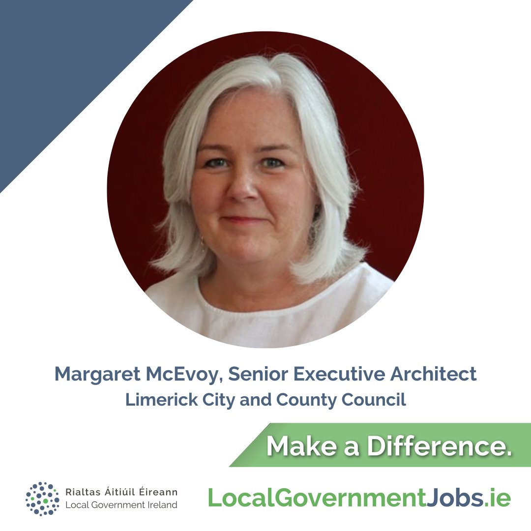 LocalGovIre's tweet image. Interested in career opportunities within architecture in local government? 

Meet Margaret McEvoy, Senior Executive Architect with @LimerickCouncil. Learn about Margaret's role and career path: zurl.co/50hs

#MakeADifference #LocalGovJobs