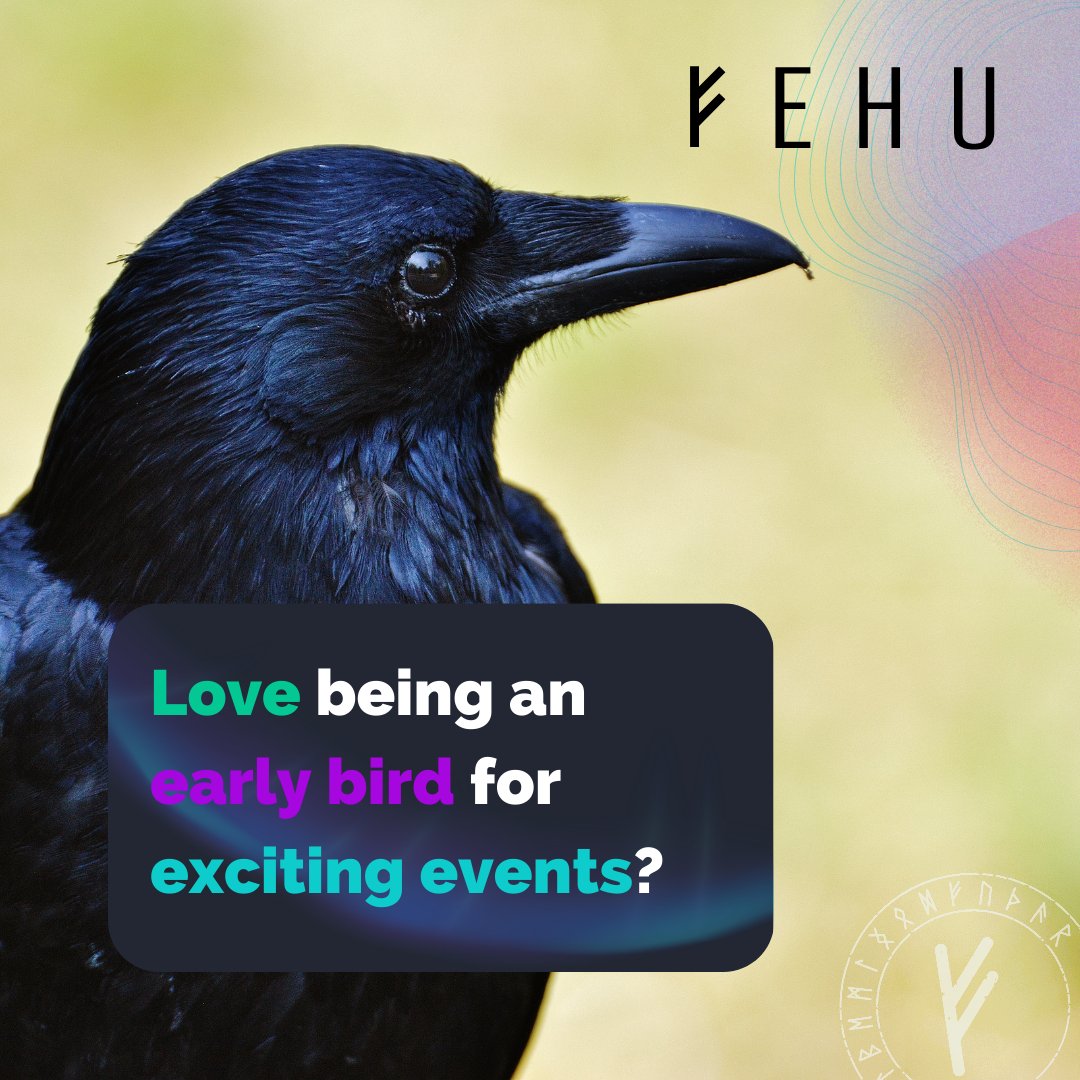 fehuapp's tweet photo. 🐦 Be early for all your favorite events and get the best experience out of them with the Fehu app!

Join our vibrant community today and stay tuned to find out when we're launching 🚀

Life is EVENTS.

#VikingFEHU #FehuApp #NFTtickets https://t.co/U9alFnpY8I