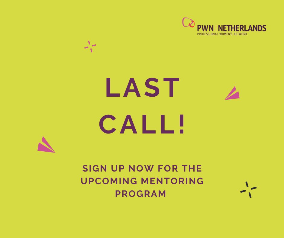 LAST CHANCE. The registration for the upcoming Mentoring Program are closing soon. Don't miss the opportunity and register now as mentee or mentor via this link: ow.ly/nVE850MWwcC