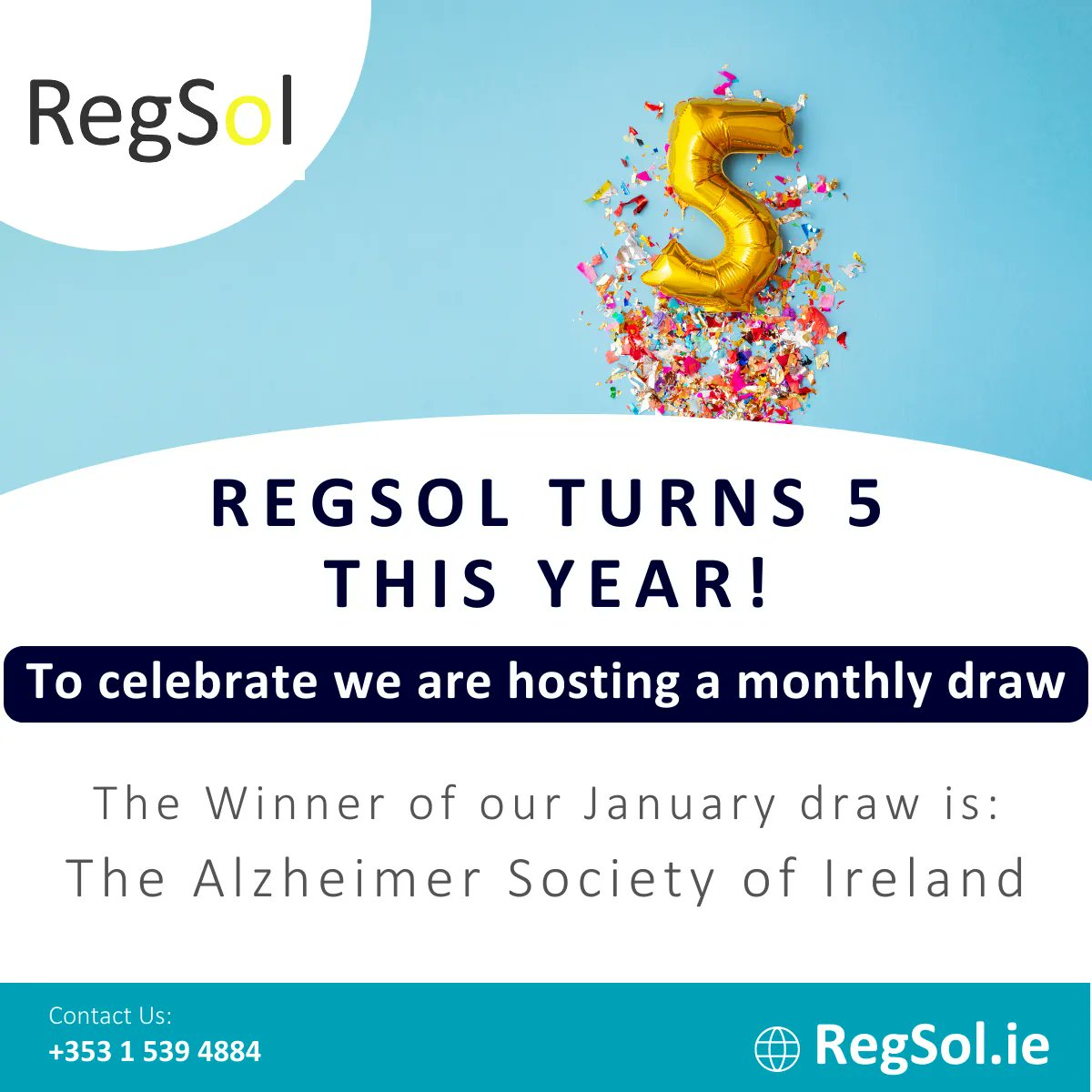 regsolireland's tweet photo. The Winner of our January draw receiving a €500 donation to their cause is: @alzheimersocirl. Thank you to Brendan Reilly - @EolasMoney for the nomination!

If you Book onto any of our public courses you can nominate a charity to receive a donation.

#regsol #charity #donation https://t.co/UUD2X7GuKk