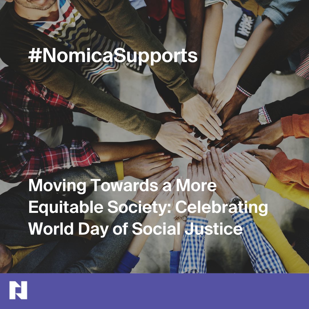 On this #WorldDayOfSocialJustice, let's take a moment to reflect on the progress we've made towards creating a more equal and just world and recommit ourselves to the work that still needs to be done. #nomica #equalityforall #nomicasupports 🌍💪💜