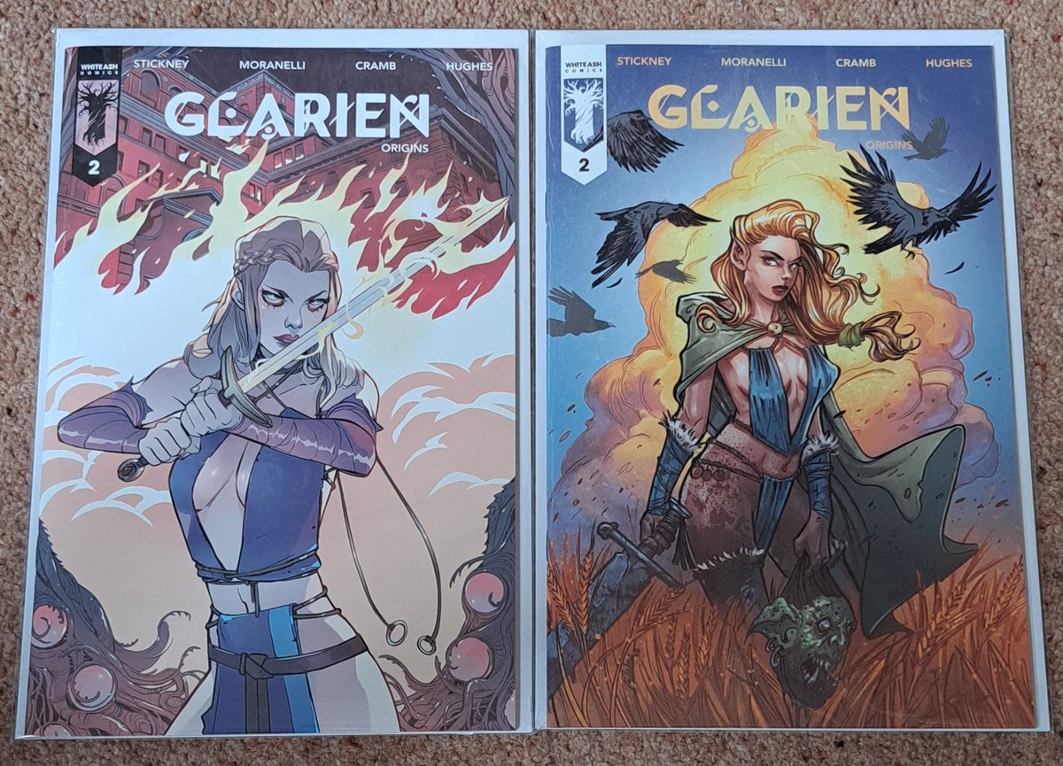 Couple of lovely Glarien books arrived from @CharlesStickney @amatoxine @leilaleizart @whiteashcomics .. always a great job!