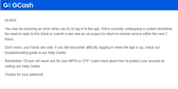 guanzoned's tweet photo. Is anyone here experiencing problems signing in the @gcashofficial app. 24 hours na akong walang access sa account ko and nagsubmit na ako ng 4 na tickets (and they keep sending me this same generic response). Di naman naaayos!!! https://t.co/cRb84YkEIr
