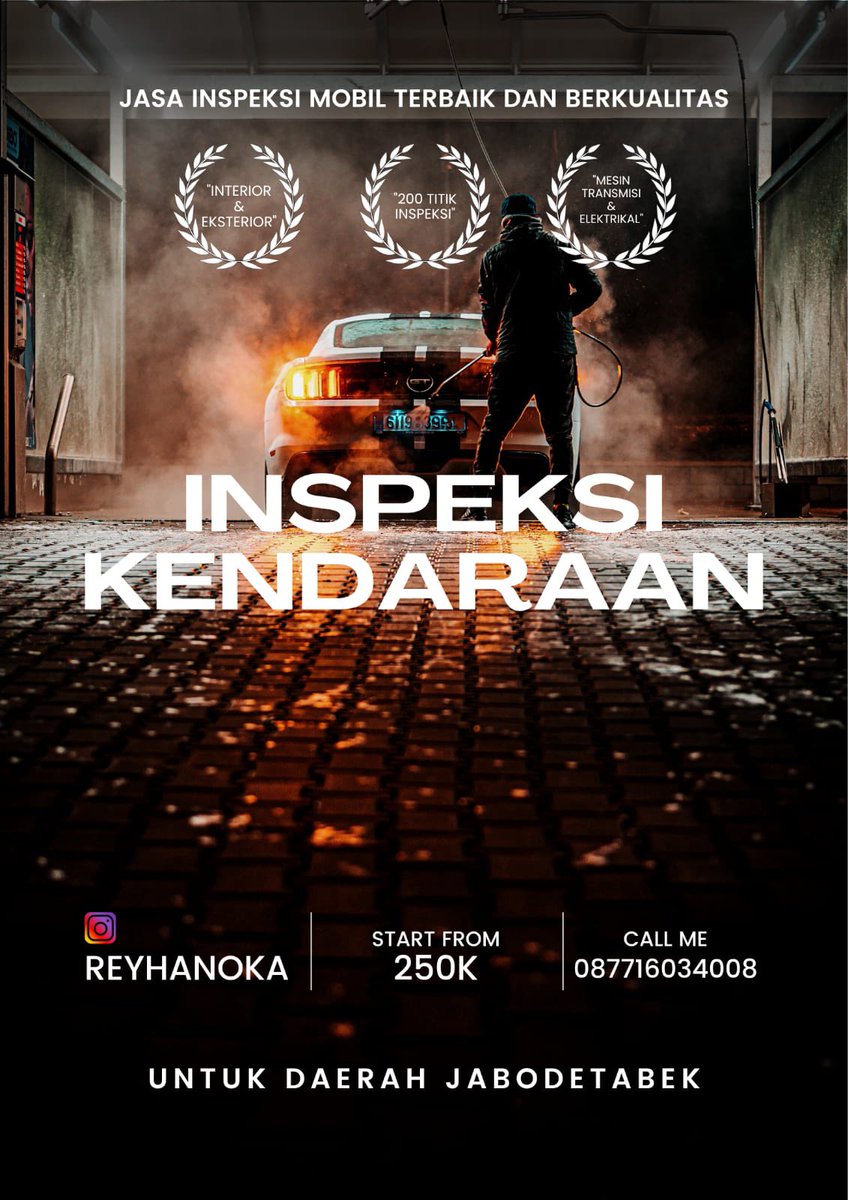 Pas nih besok2 kalo ada yang mau cari mobil second bisa hubungi saya ya sekitaran Jabodetabek. Siapa tau ada orang tua, sodara, mas/mbanya sendiri yang mau beli mobil second tapi takut karena awam. Dari pada hire mekanik harga di tembak ujung2nya mobil zonk yakan hehe