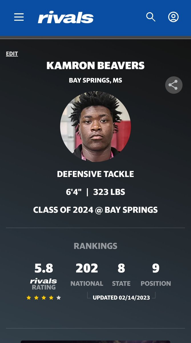 MacCorleone74's tweet photo. Congrats to @1k_kam6 on being a 4 ⭐️

This young man is the truth. Yall will know that real soon! https://t.co/cf1NKw4d62