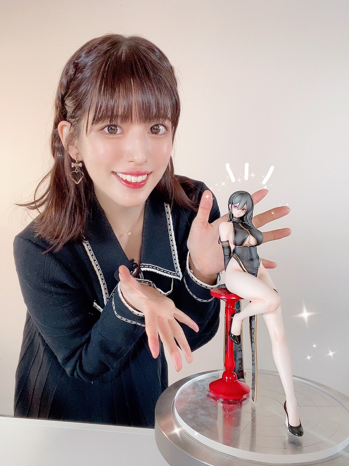 SILAS - ハヤブサイラスト『黒チャイナさん』 完成品 フィギュア ユニオンクリエイティブ ハヤブサイラスト『黒チャイナさん』|ユニオンクリエイティブ