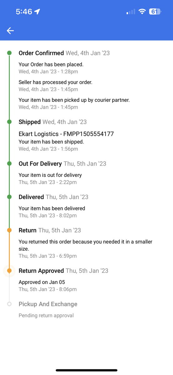 ImBalajiMule's tweet photo. ⁦@Flipkart⁩ I am waiting for this item since 5th Jan , numerous calls to your customer support nothing happening, what we suppose to do ? ⁦@flipkartsupport⁩ https://t.co/tRaolZRWT8