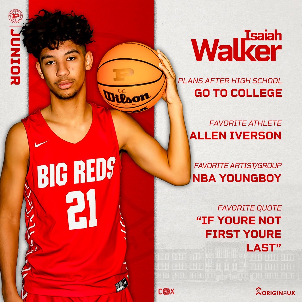 Junior Spotlight - Isaiah Walker
#GiveEverything