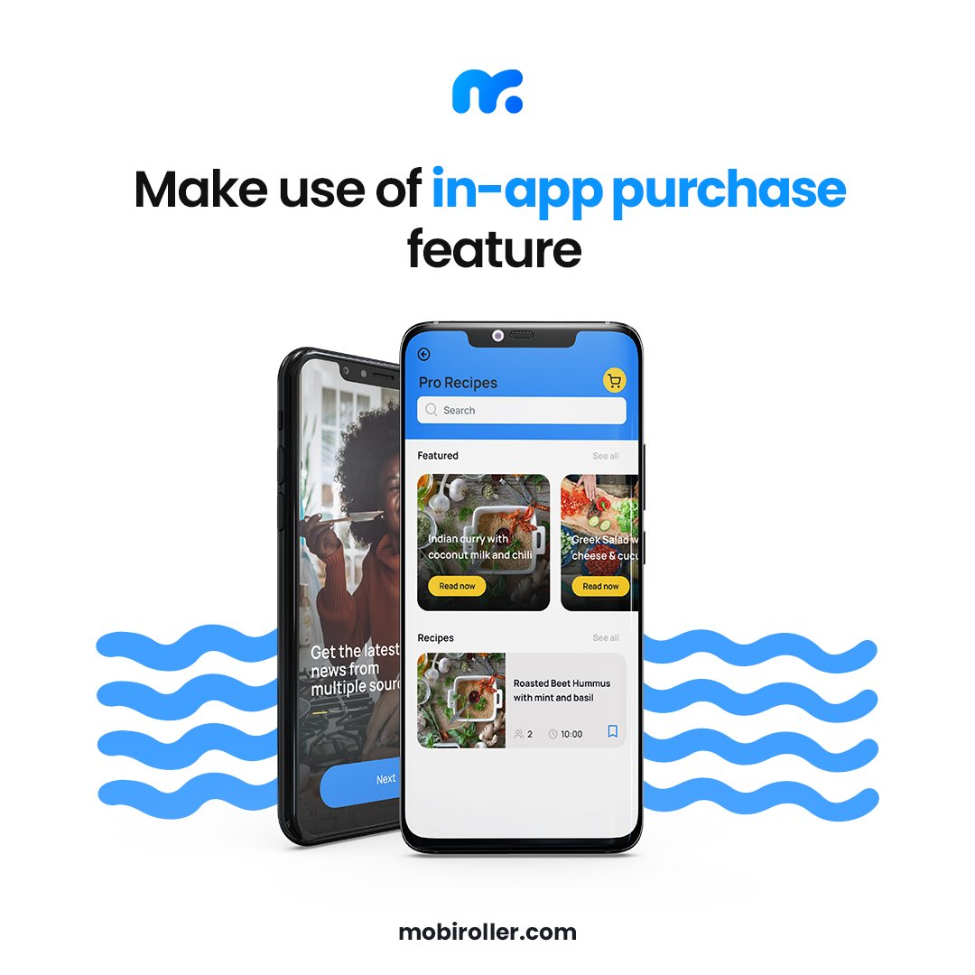 mobiroller's tweet image. You can have your app provided for free in app markets for users but may keep some features paid, for example, you can sell currency/gold used in a game.📲
#nocode #nocodeapps #appbuilder #inapppurchase