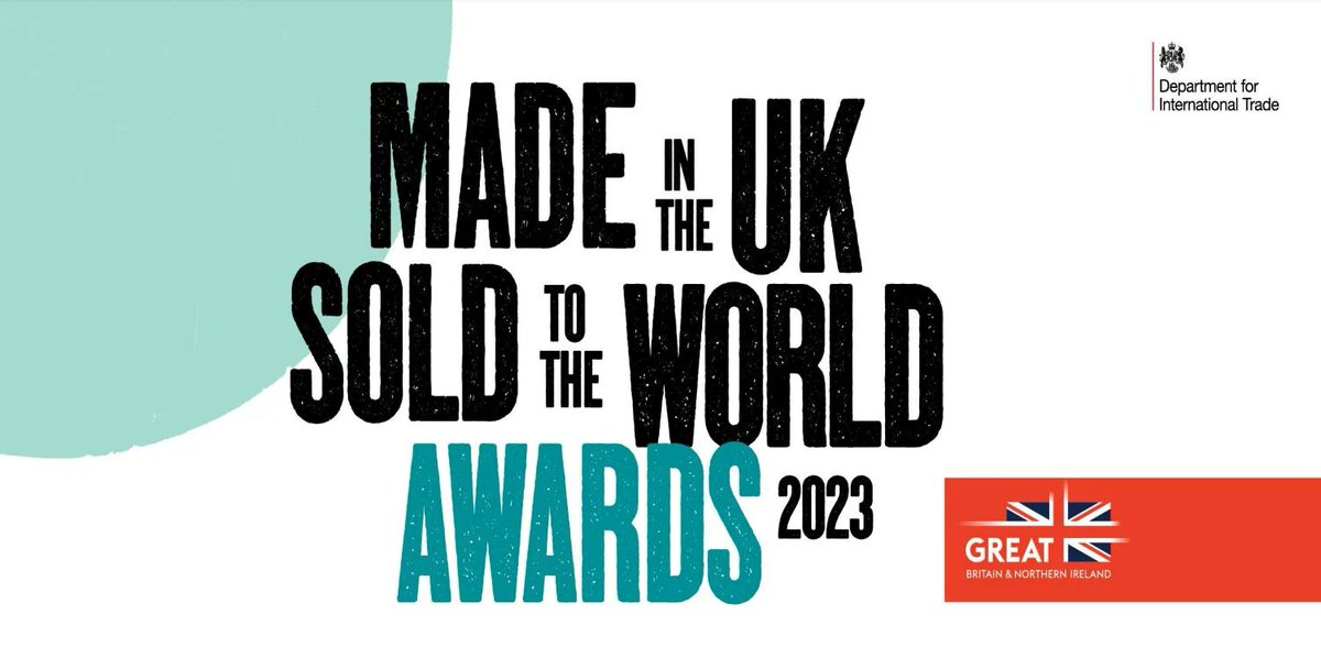 Entries close on Thursday for the @tradegovuk_EE Made in the UK, Sold to the World Awards.
Don’t miss this opportunity to share your story.
buff.ly/3TSD1Gh 
#MadeInTheUKAwards