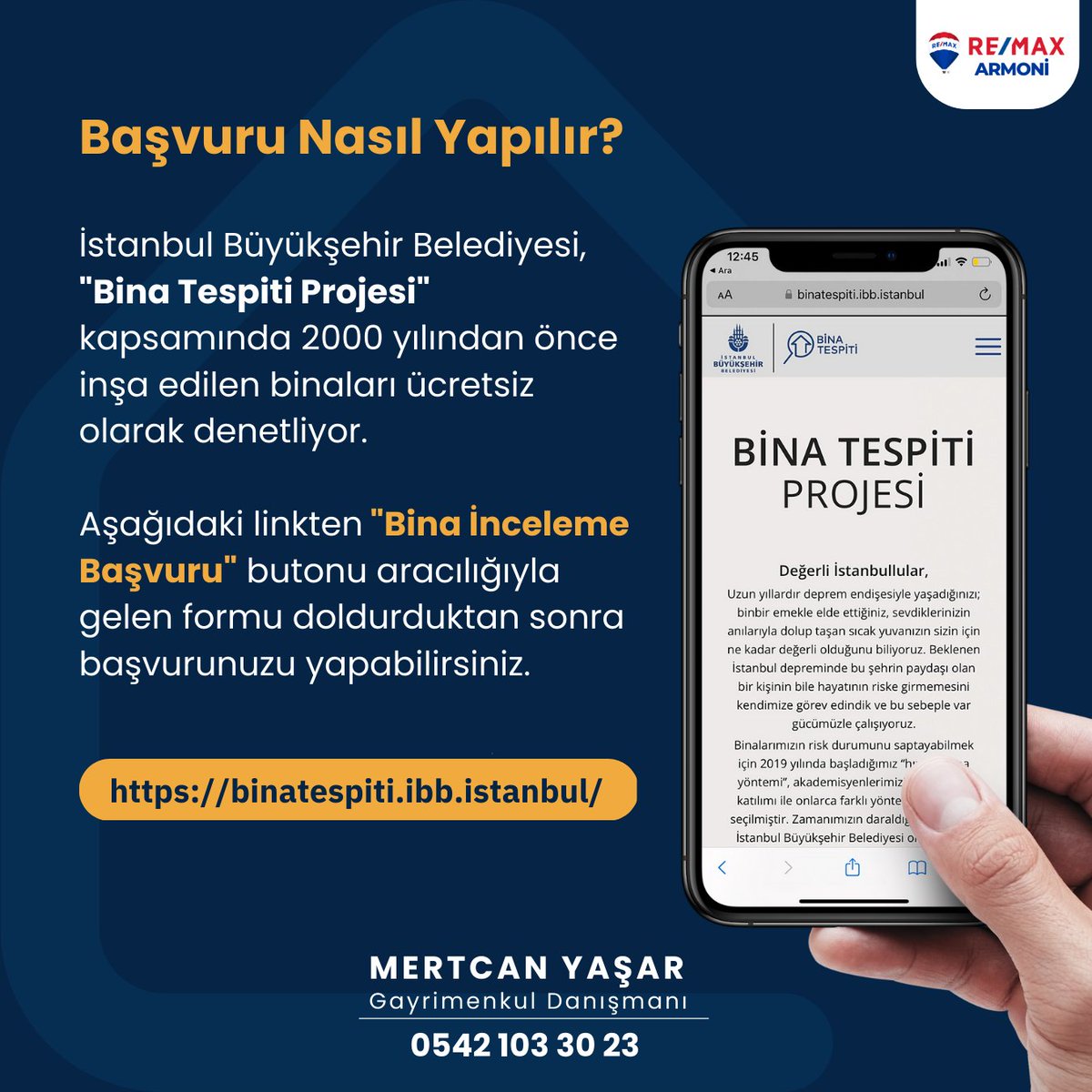 Beklenen İstanbul depremi öncesi önlem almak ve binalarınızın risk durumunu öğrenmek için, İBB'nin başlattığı bina tespiti projesine link üzerinden başvurabilirsiniz:
binatespiti.ibb.istanbul
#binatespiti #hasartespit  #deprem