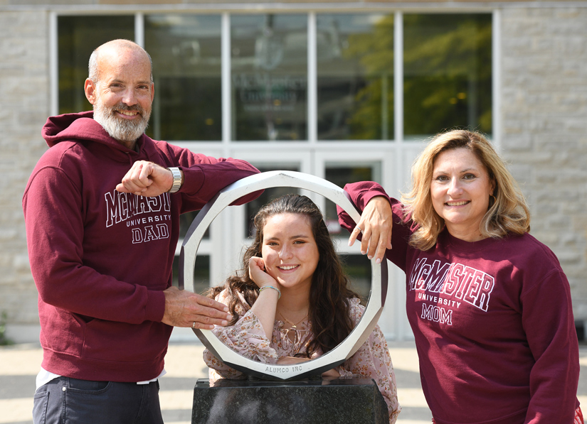McMasterEng's tweet photo. Happy Family Day, #FireballFamily!

Shoutout to this real deal Fireball Family, Mac Eng grads Bruce Watson '91 and Marlene Lenarduzzi '92 with their iBioMed student daughter. https://t.co/yJ9M7YKP5H