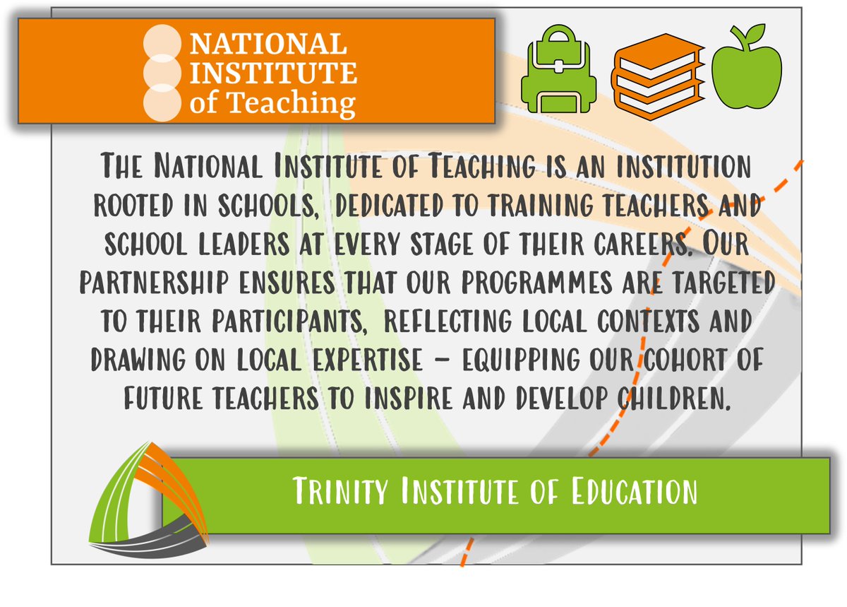 📣Trinity Institute of Education is an Associate College of The National Institute of Teaching. Find out today why we would work for you in your teacher training journey ...
@NatInstTeaching  #AssociateCollege #getintoteaching #everylessonshapesalife @educationgovuk