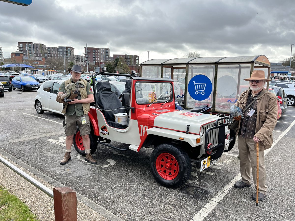Out and about on Saturday raising money for <a href="/trinityfbank/">Growing Together Radcliffe Support</a> #JurassicPark #JurassicWorld #dinosaur