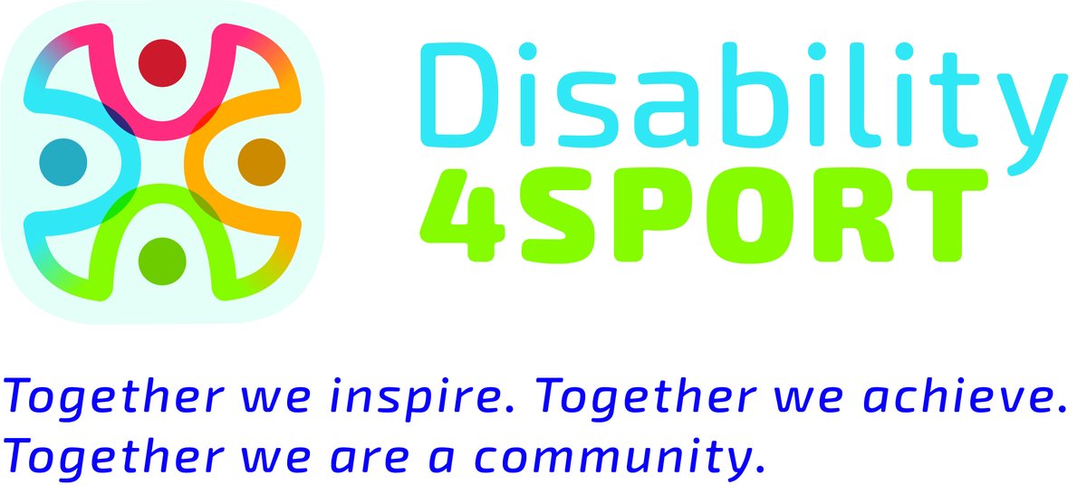 Today we are soft launching our new brand for Disability4Sport with our new logo, colours, and tag line - 'Together we inspire. Together we achieve. Together we are a community.'

#disability4sport #togetherweinspire #togetherweachieve #togetherweareacommunity