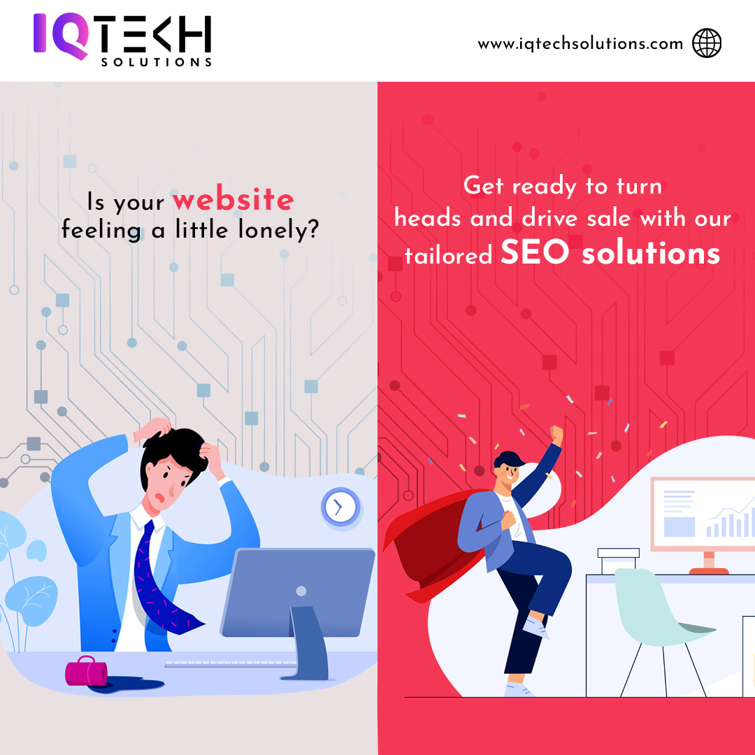 Iqtechsolutions's tweet image. Is your website feeling a little lonely? Get ready to turn heads and drive sales with our tailored SEO solutions.
#seo #digitalmarketing #marketing #socialmediamarketing #socialmedia #webdesign #branding #business #onlinemarketing #contentmarketing #website