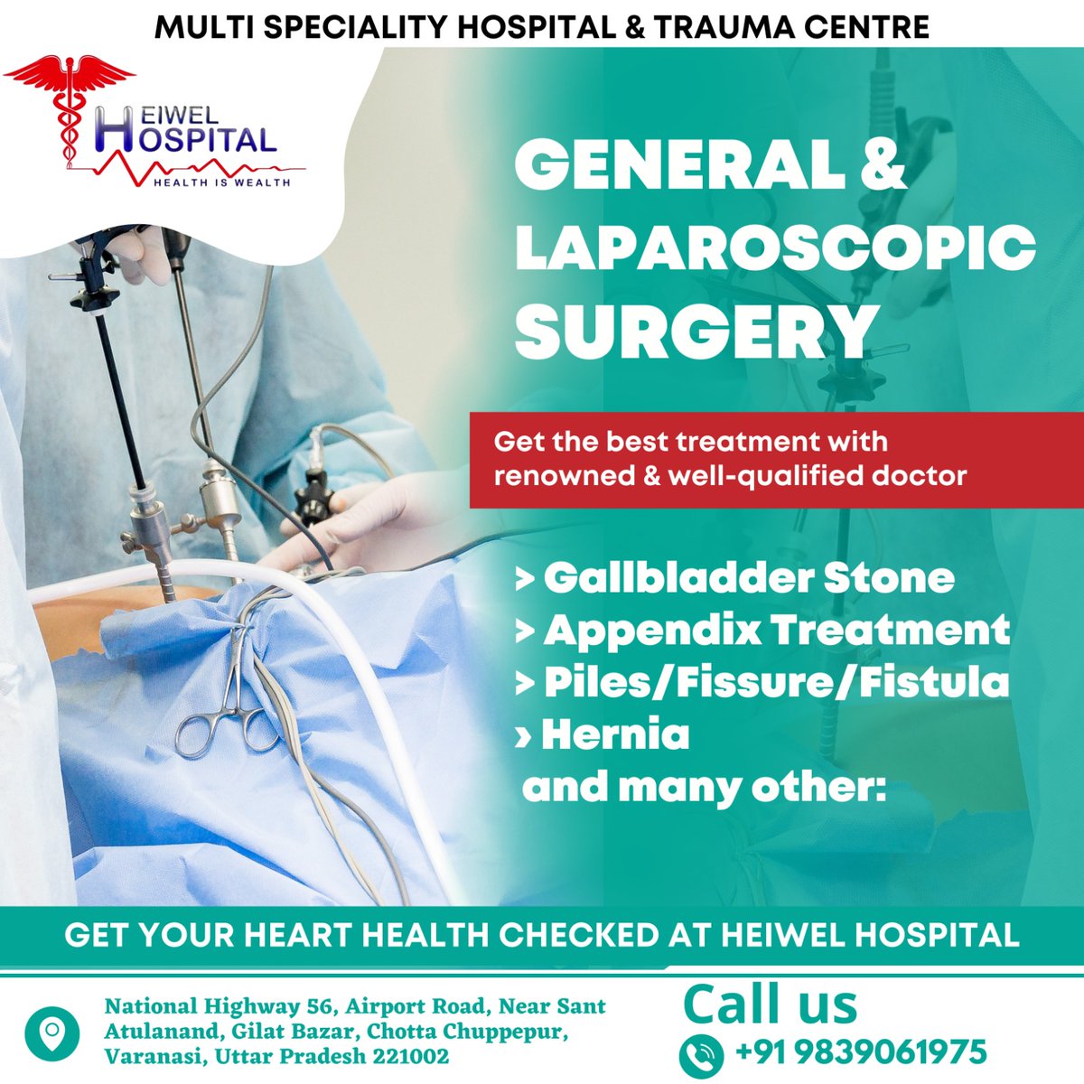 Get the best treatment with best doctors.

#IVF  #laproscopy #GYNAECOLOGIST #infertility #causesofinfertility #treatmentofinfertility #iui #ivf #icsi #maleinfertility #femaleinfertility #bestinfertilityspecialist  #Multispeciality  #24x7  #besthospitalinvaranasi