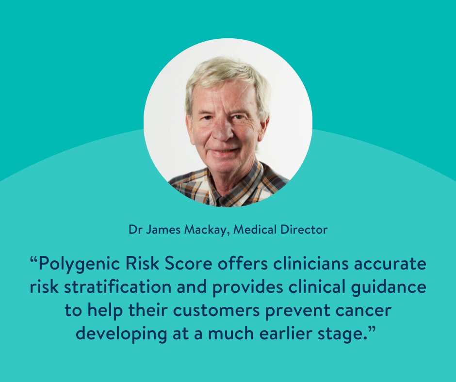 Find out why polygenic risk score combined with multi-cancer panel testing provides the perfect combination to understanding an individual’s predisposition to common cancers. 

everythinggeneticltd.co.uk/2022/07/podcas…  

#polygenicriskscore #PRS #genetictesting #genetictests #PrecisionMedicine