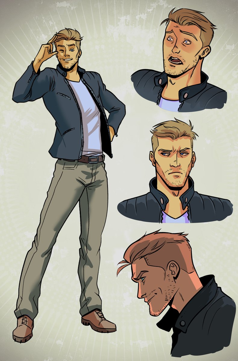 Here's character design #art for master thief ETHAN by artist Debora Lancianese - created before she started on the #graphicnovel pages.

<a href="/James43nz/">James Trevena</a> voiced Ethan in early concept animation &amp; was kept in mind when designing 🖌️🎨

#characterdesign #comicart #comicbook #heistonalpha