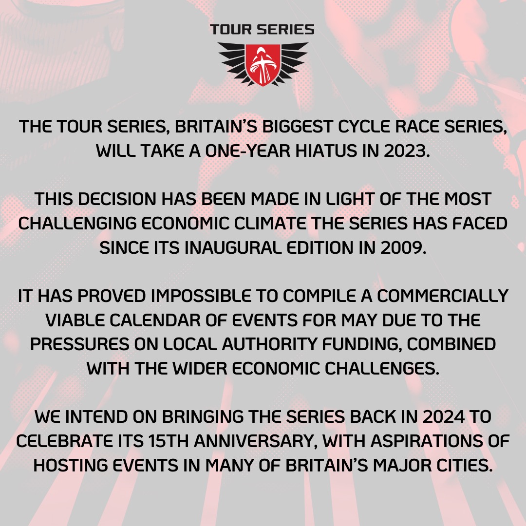 🚨 Tour Series update 🚨 An update on the 2023 Tour Series, full story here 👉 tourseries.co.uk/tour-series-20… #TourSeries