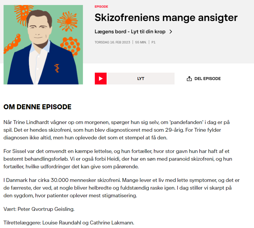 CNSR_cph's tweet photo. @BjornEbdrup er gæst i Lægens Bord til en snak om skizofreni og stigmatisering. 

https://t.co/oqYheC9NPq https://t.co/Kgze0sRFuv