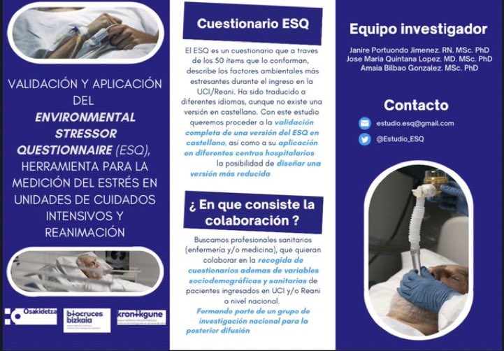 Ucier@s de mi TL yo os invoco!!!
A alguien le apetece participar en este estudio???

¿Me ayudáis difundiendo el tuit para que llegue al mayor número posible de compañer@s? 🥰🥰🥰

GRACIASSSSSS
#InvocacionEnfermera