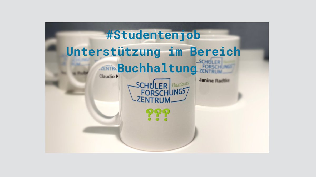 Wir brauchen Verstärkung! #StudentischerMitarbeiter:in (m/w/d) für den Bereich #Verwaltung gesucht; zur #stellenauschreibung 
t1p.de/jmp0p

#studentenjob #finanzbuchhaltung #buchhaltung #controlling #freiestelle #jobsuche #hamburg #job #jobs #tollesteam