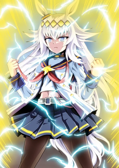 #このタグを見た人は持ってる中で戦闘力高そうなの晒せ 黄色いオーラと蒼いスパーク纏えば誰でも強そうに見えちまうもんさ 