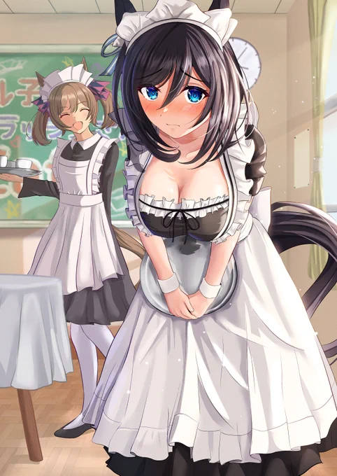 メイドフラッシュ&ファル子です!#これを見た人はメイドをTLに放流しよう 