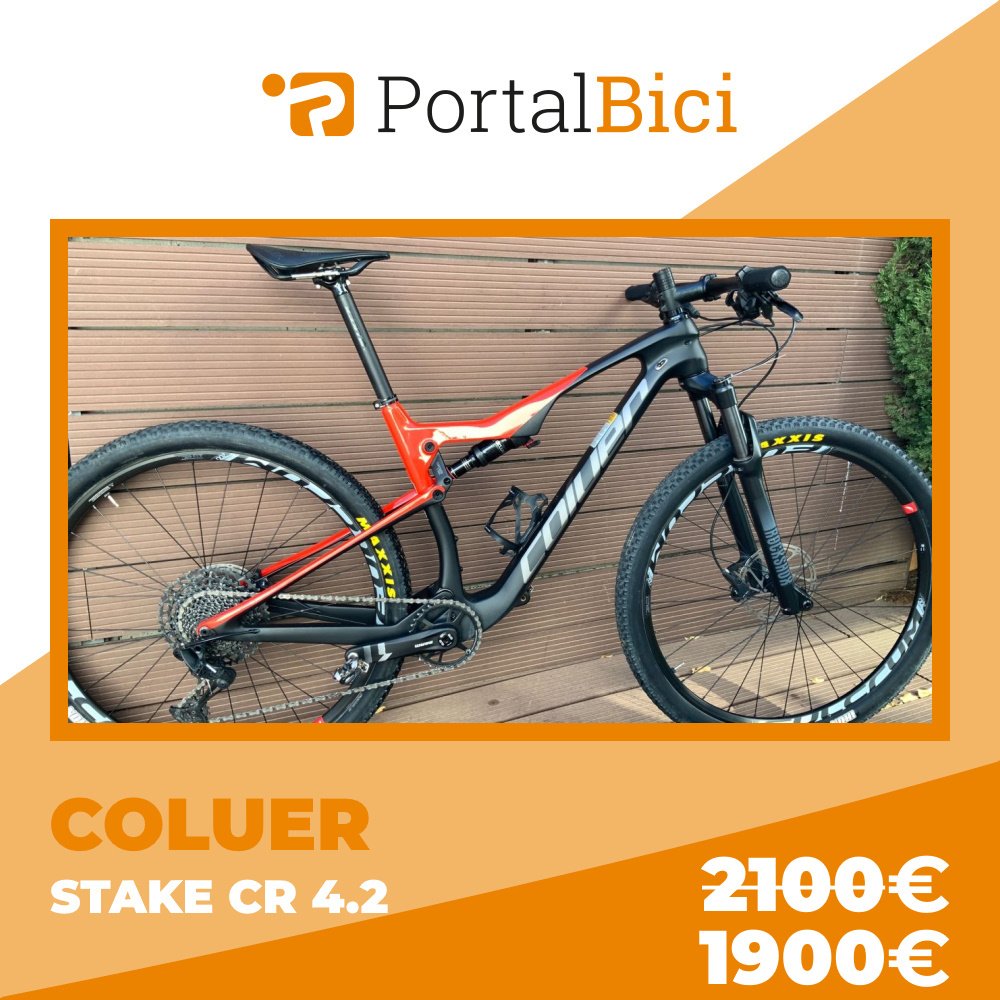 PortalBici's tweet photo. 💖 COLUER STAKE CR 4.2
Bicicleta coluer stake cuadro de carbono full suspensión completamente impecable con 1000 km año 2022. Estado inmejorable.
‼Cómprala en PortalBici‼
🛒 https://t.co/iTmRlGh5qU
#Coluer #coluerbikes #coluerstake https://t.co/W4Rg96EHqM