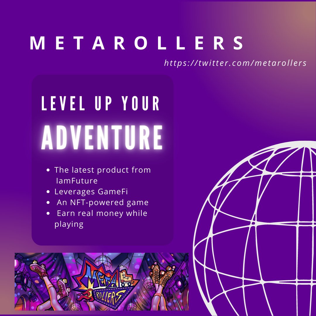 DAlmuranas's tweet photo. It's time to take your gaming skills to the next level! Join us in the upcoming game called @metarollers and compete with real players from around the world. Earn rewards, show off your skills, and become a legend in the gaming world! 🛼

🕹️https://t.co/w0GHkD2gpT
#Web3 #NFTs https://t.co/mGYNZRrQ2H