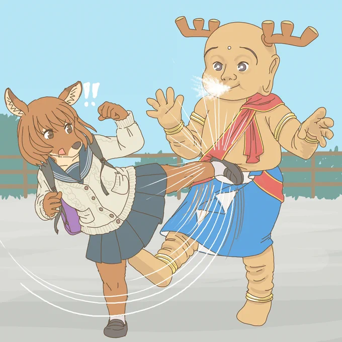 露出狂と思って蹴ったらせんとくんだった時の鹿 