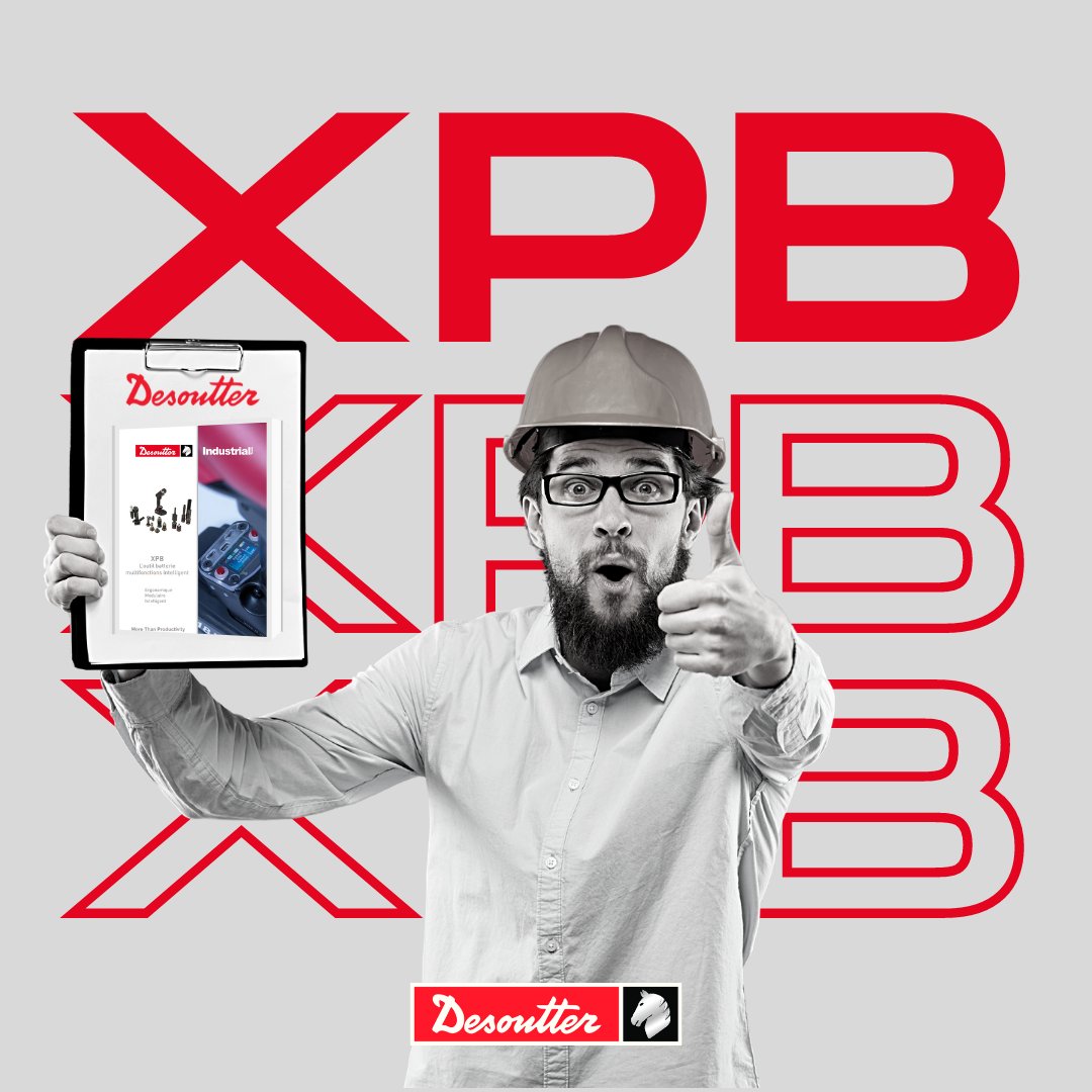 DesoutterTools's tweet image. Téléchargez notre catalogue XPB, l&apos;outil à #batterie #multifonctions intelligent by Desoutter ! 

Lien : socsi.in/wnKGz

#desoutter #industriedufutur