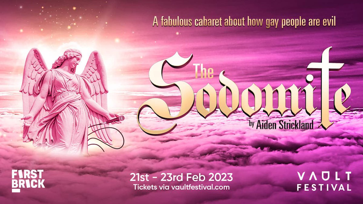 You know the story of Sodom and Gomorrah… or at least, you think you do. Let Angel Aiden tell you his own salacious version of the story in a campy and outrageous cabaret. #ad #vaultfestival linktr.ee/QXMagazine
