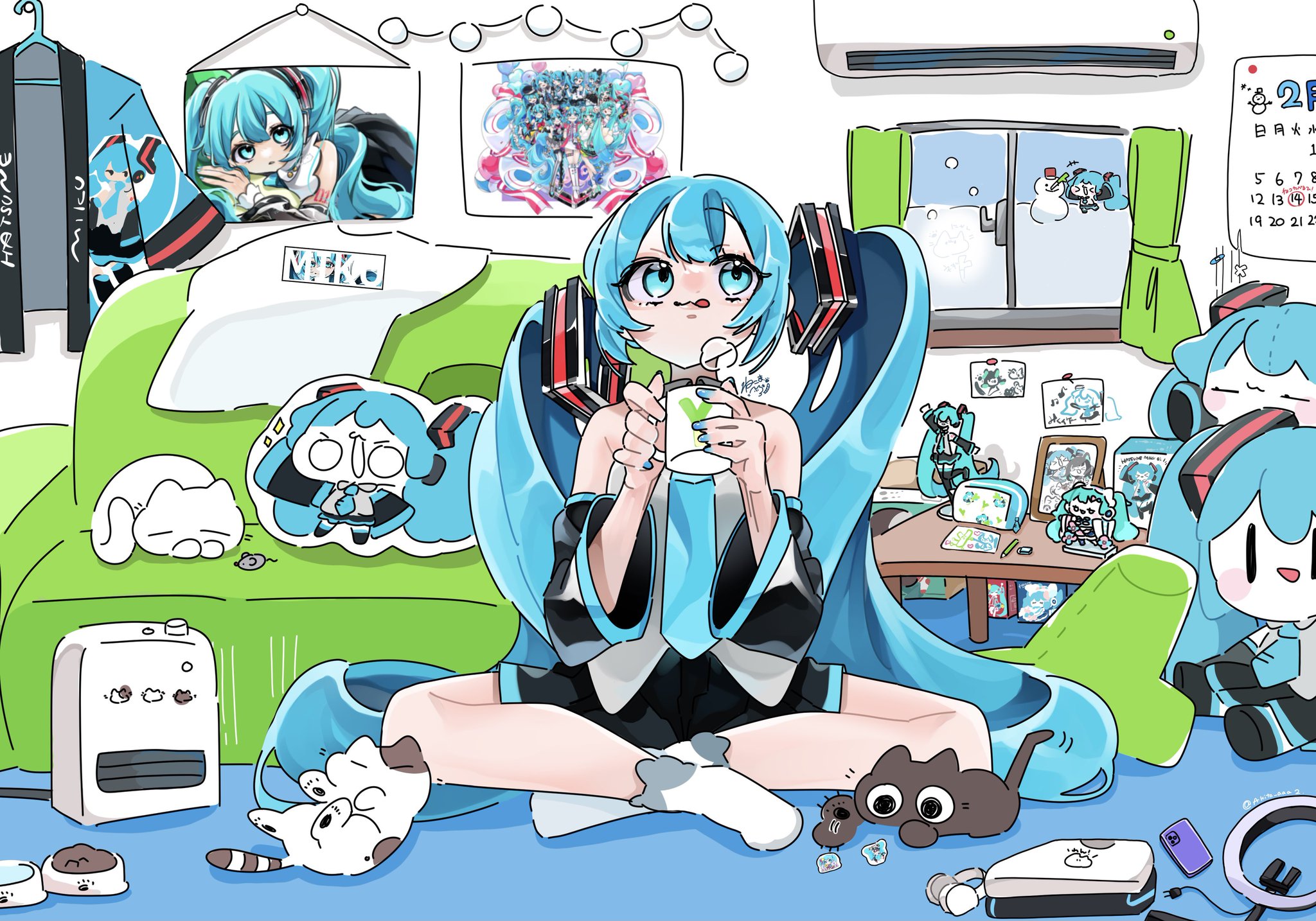 愛猫ミクイラストオーダー F_29RUeb0AAVIgj.jpg:large
