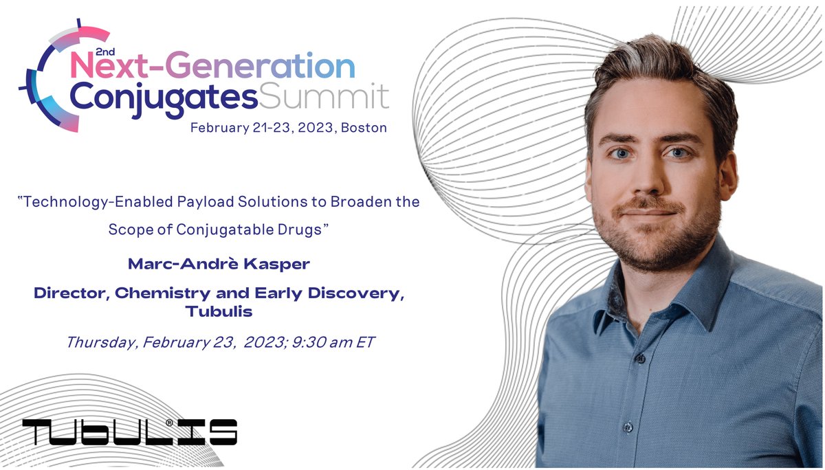 Attending the Next-Gen Conjugates Summit? Don’t miss the talk by our Director of Chemistry &amp; Early Discovery, Marc-André Kasper, about our P5 &amp; Alco5 platforms to create stable &amp; efficient #ADCs &amp; broaden the scope of drugs available for conjugation: bit.ly/3I5ujAr