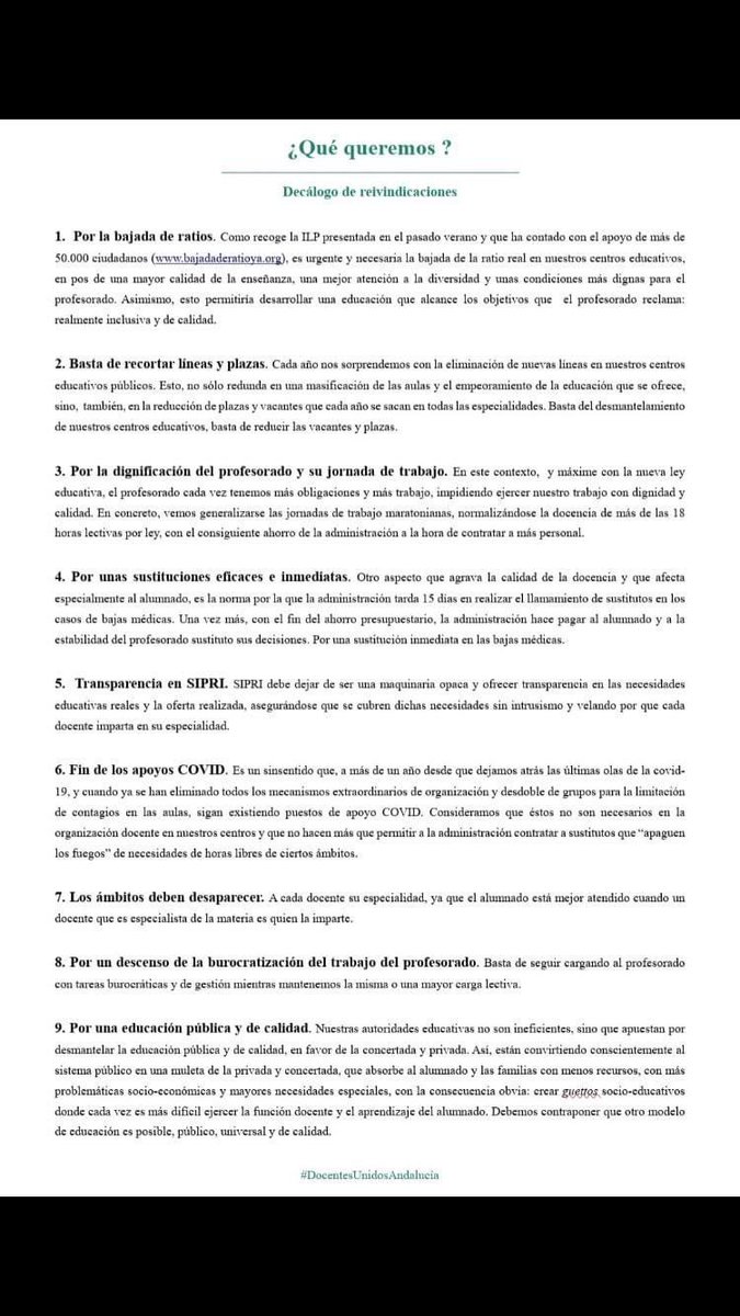 Docentes Unidos Andalucía tweet media