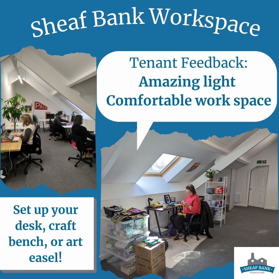 SheafBank's tweet image. Did you know that we offer workspaces at a low cost with flexible terms in our shared space?

We have people creating art and crafts, as well as people using the space for desk based work. 

Check more out on our website, or call us to book a viewing!

#studio #office #sheafbank