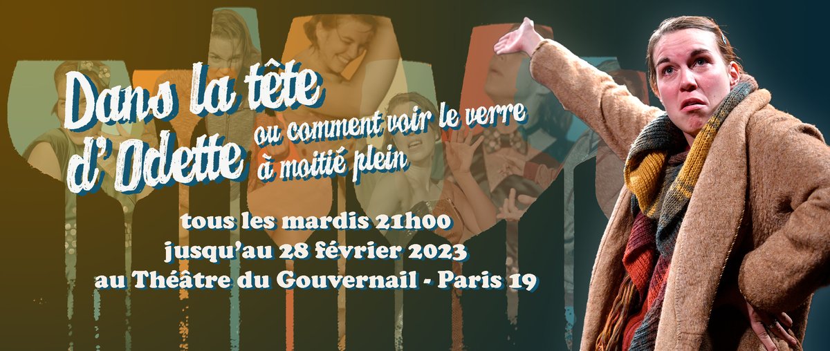 Encore deux dates de représentations au Théâtre du Gouvernail !

Réservez là : billetreduc.com/302653/evt.htm
ou là : theatredugouvernail.fr/produit/dans-l…

#danslatetedodette #seuleenscene #Conte #optimisme #humour #theatredugouvernail #theatre