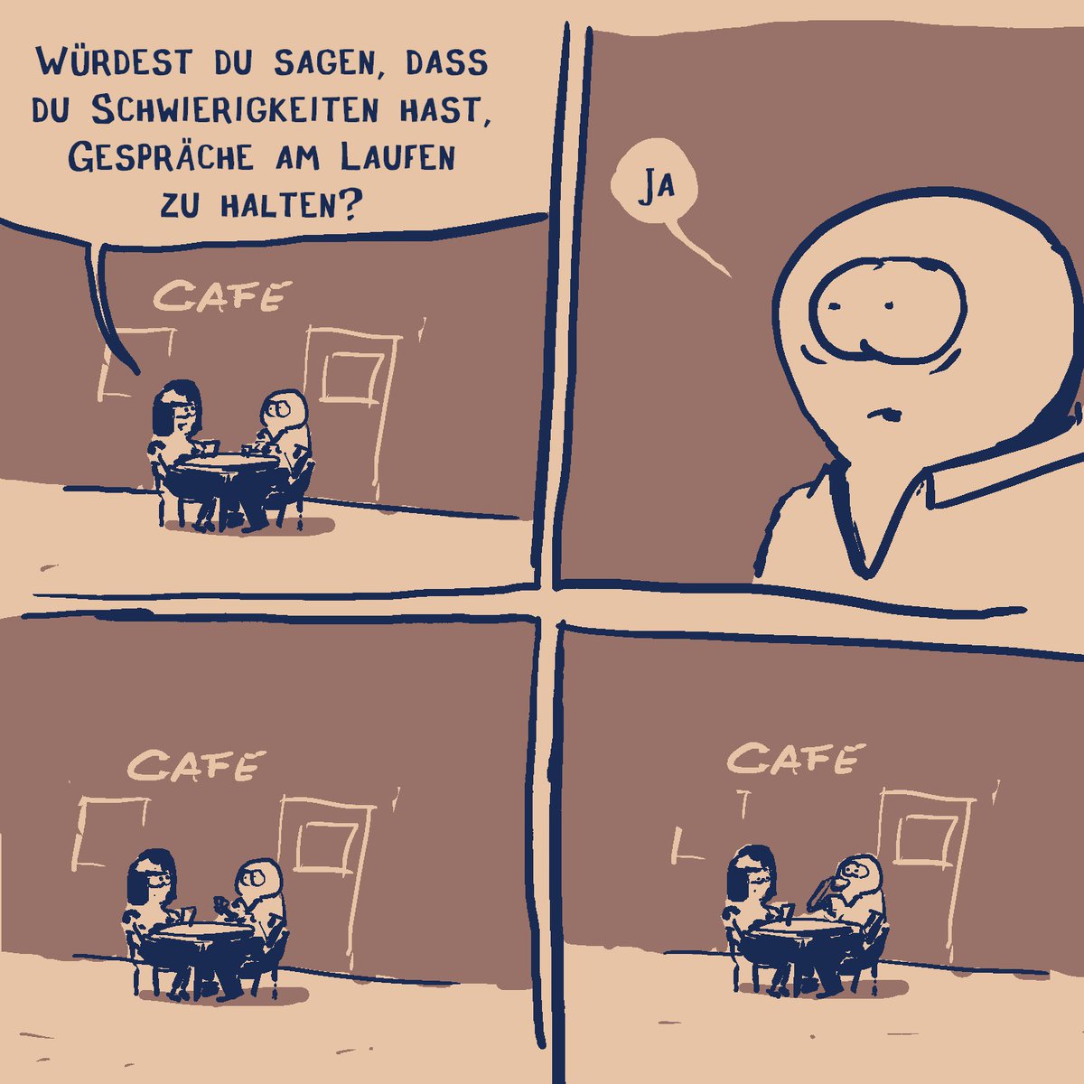 #urangst #smalltalk #cafe