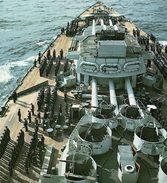 Main guns aboard HMS Nelson