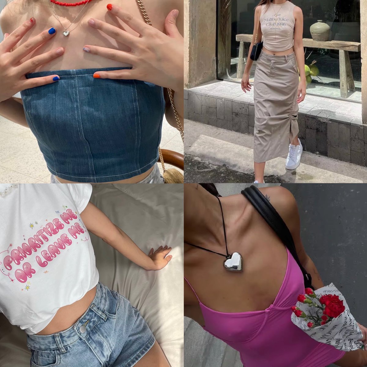 ✶🎧💘ใครยังอินกับ y2k ทูใจ เธรดนี้โมรวมทุกอย่างมาให้แบบครบจบ ร้านเสื้อผ้า baby tee กางเกงทรงสวย หมวก สร้อย น่ารักทั้งหมด!🍊🫒